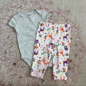 Carter’s Baby Girl 2 Piece outfit - pants and onesie